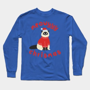 Meowyyy Chrismas Long Sleeve T-Shirt